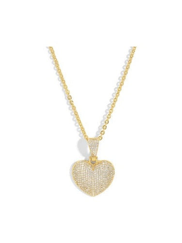 Chunky Sweetheart CZ Necklace