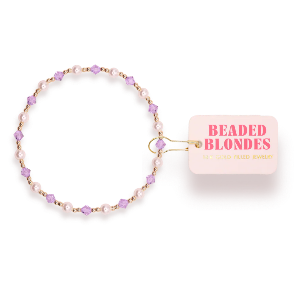 June Bracelet - Light Purple Pearl