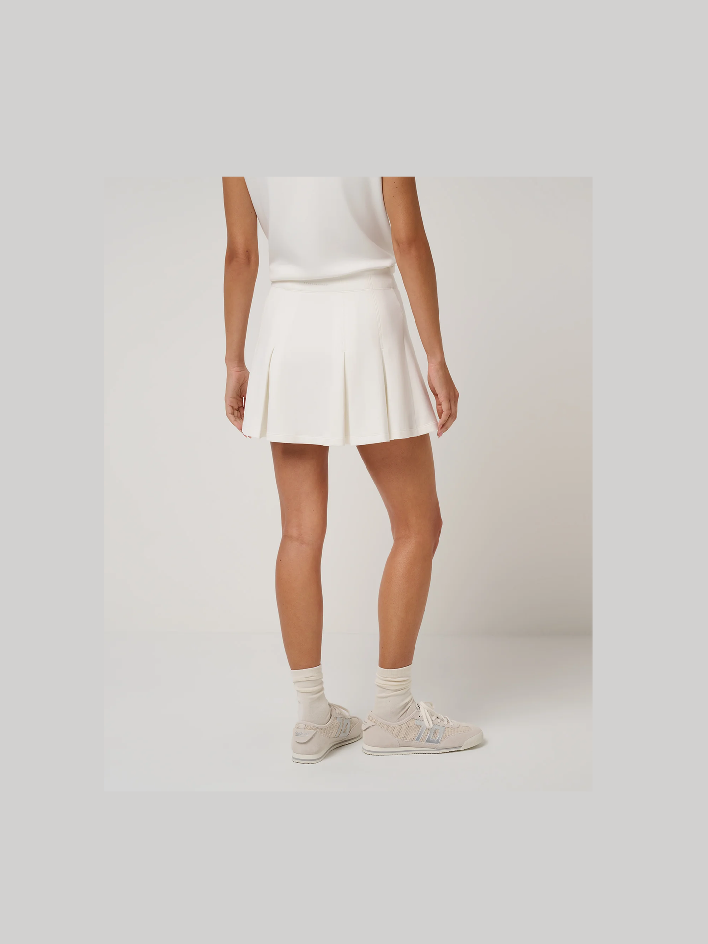 Skyloft Soft Pleated Skort - Snow White