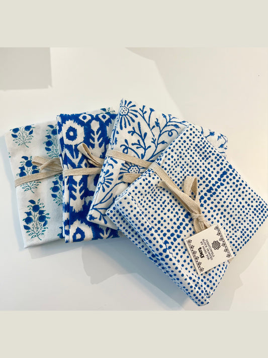 Cottage block print towels