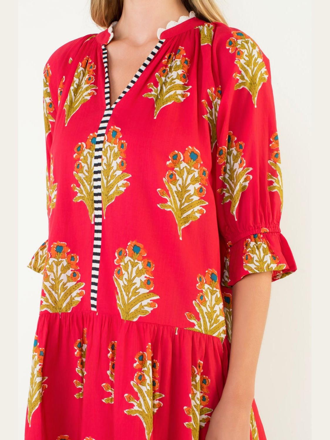 Floral V-Neck Dress