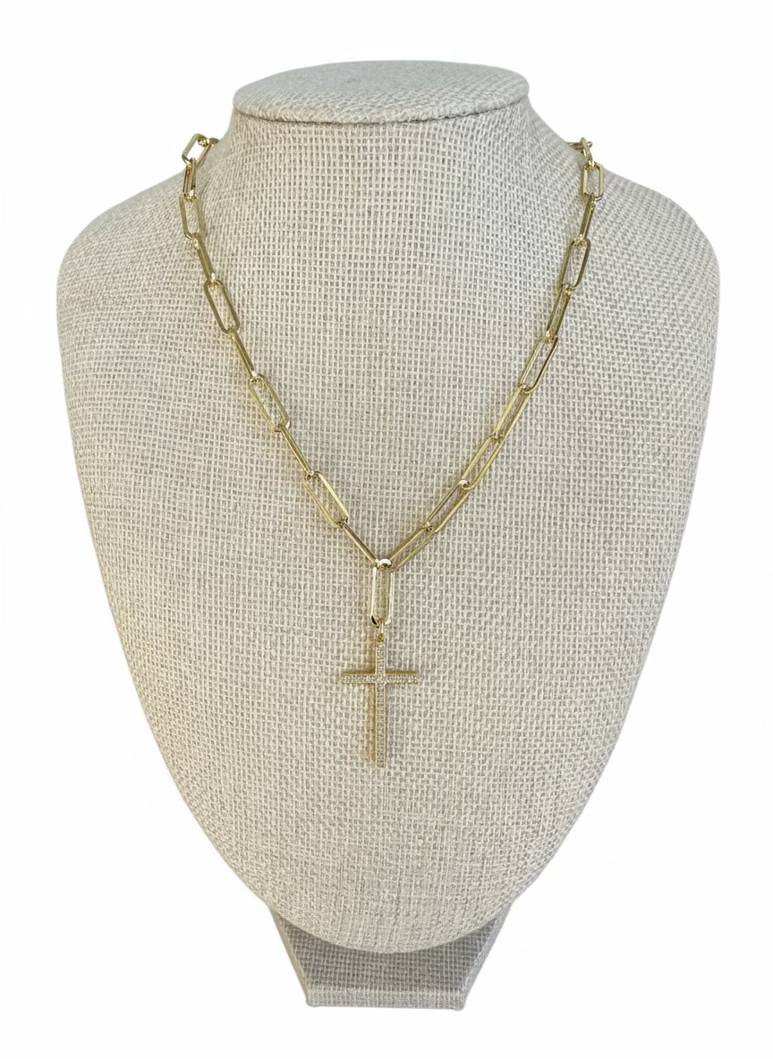 Mary Cross Necklace