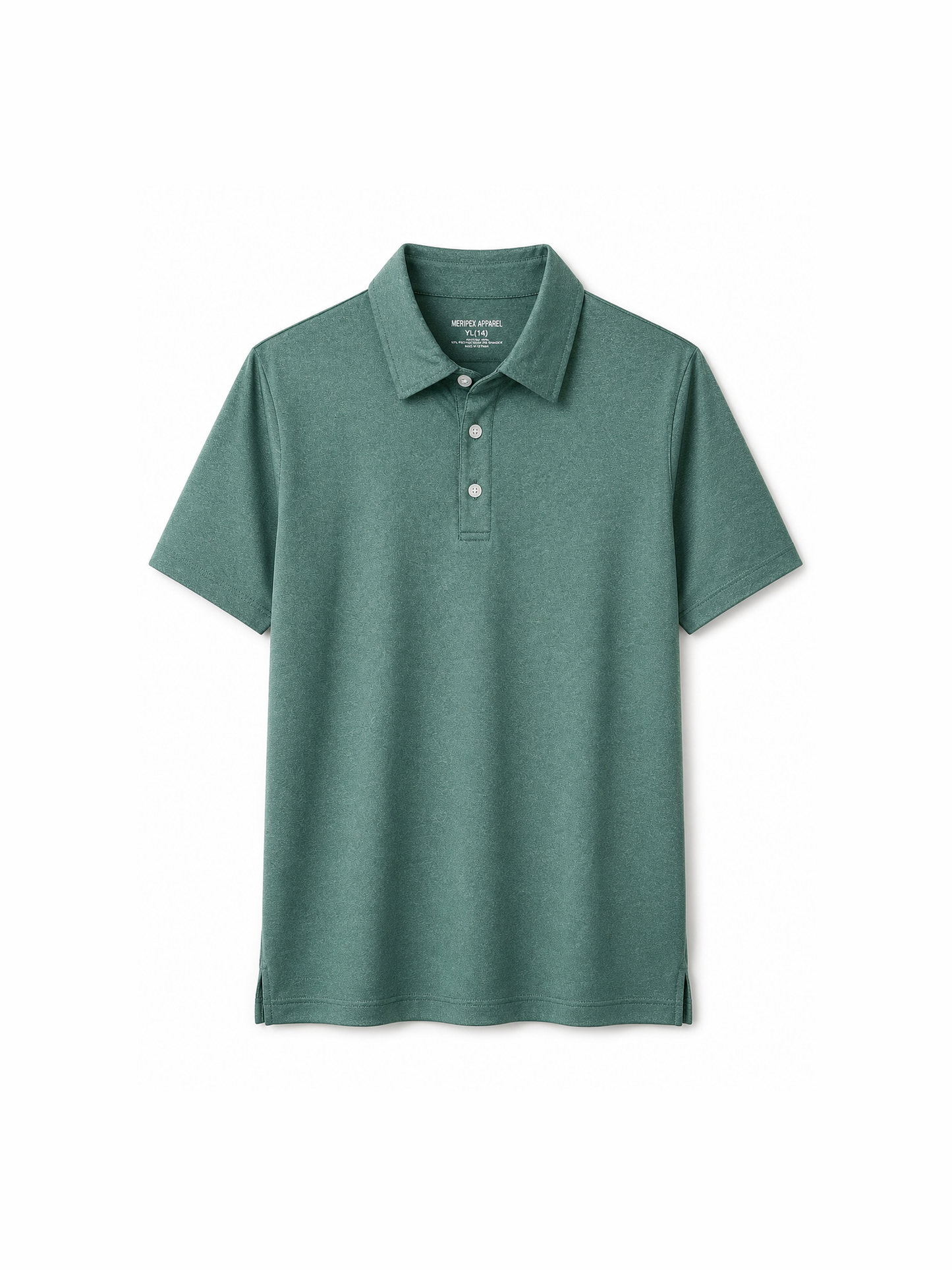 Green Heather Boys Polo