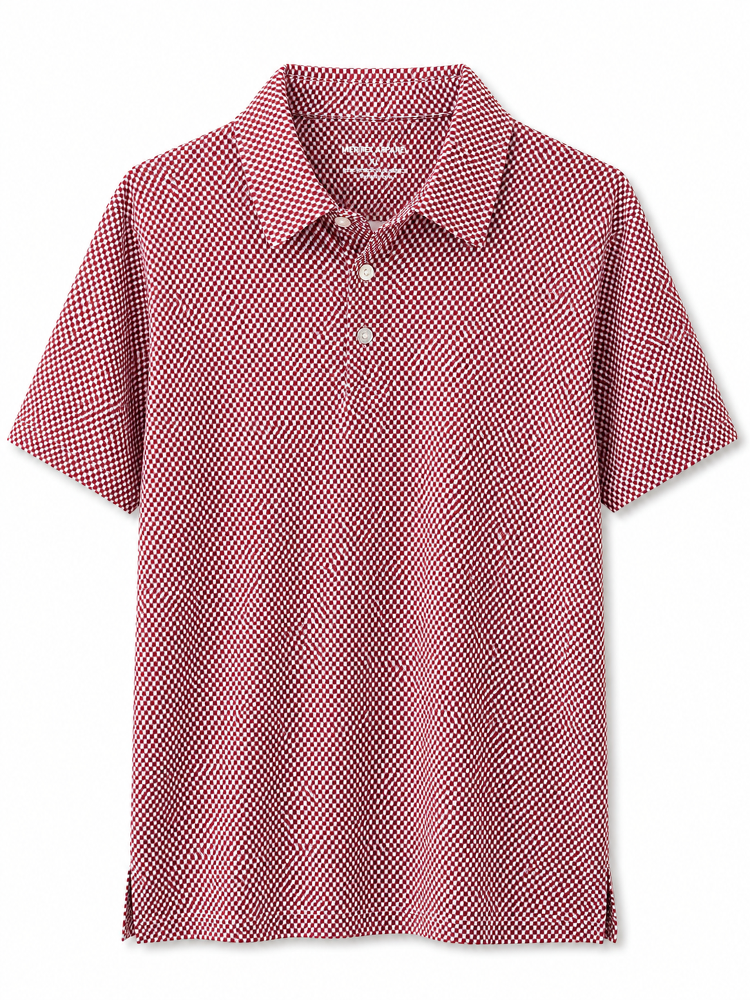 Boys AL Outline Polo - Crimson