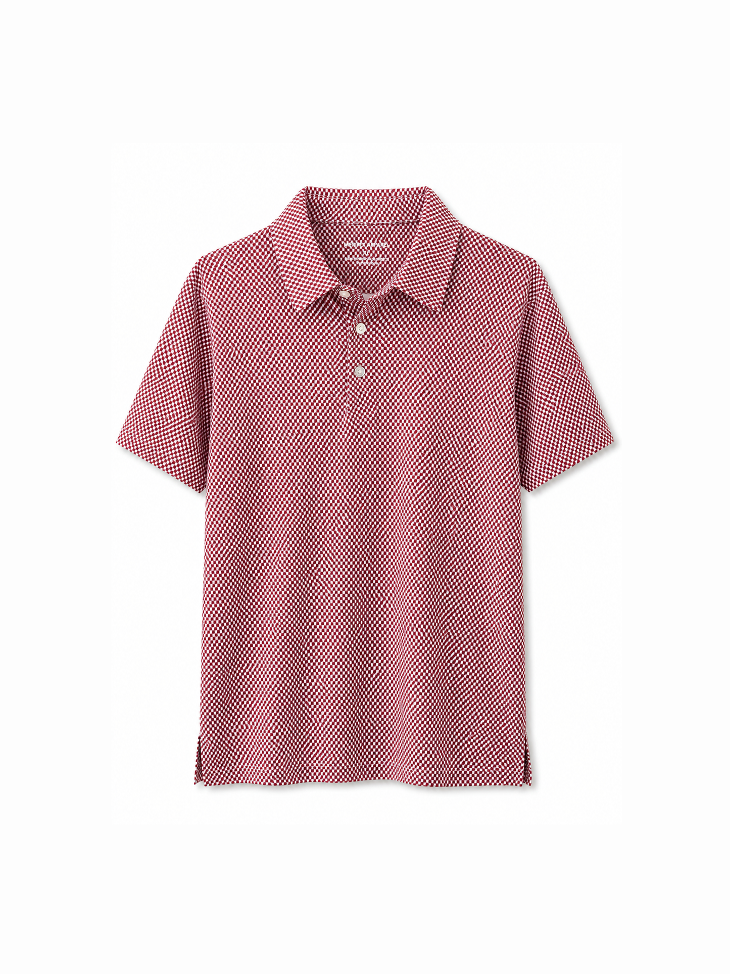 Boys AL Outline Polo - Crimson