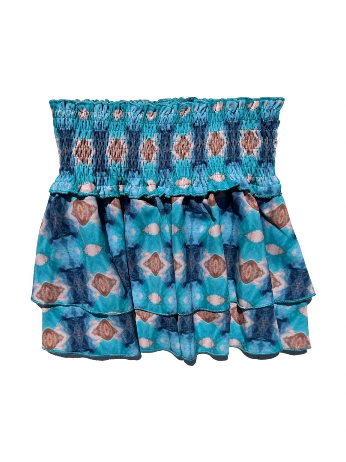 Scottie Skirt - Blue Ikat