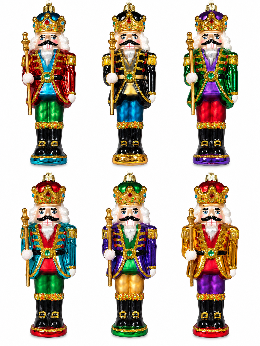 Nutcracker Glass Ornament