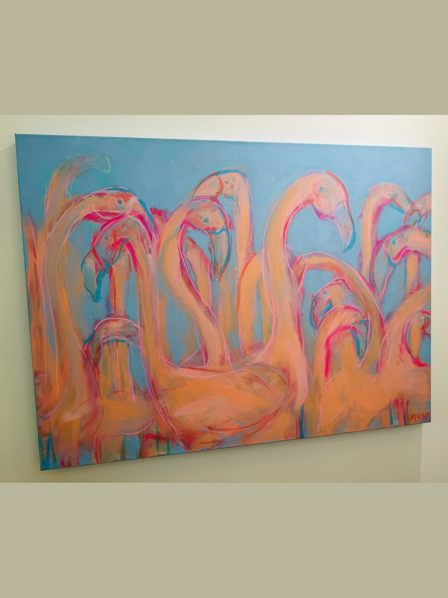 Original Art - Flamingos