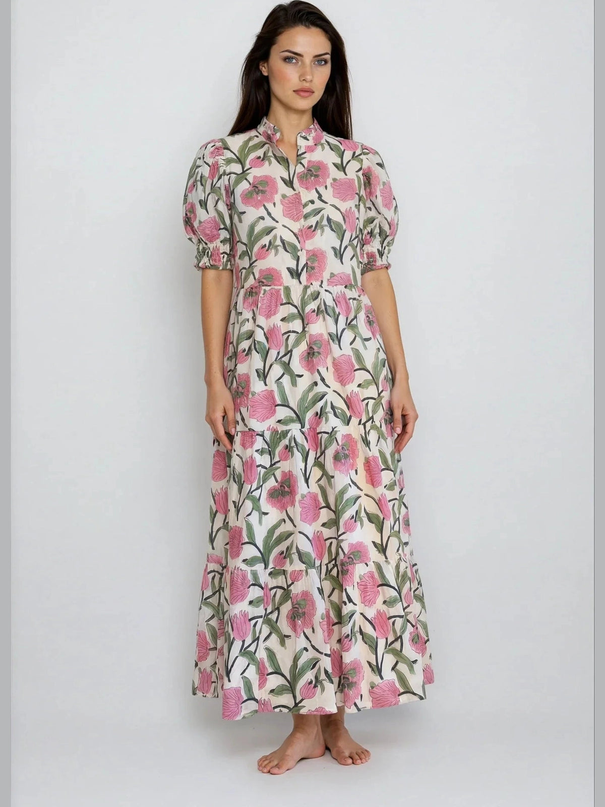 Charleston Midi dress - Pink
