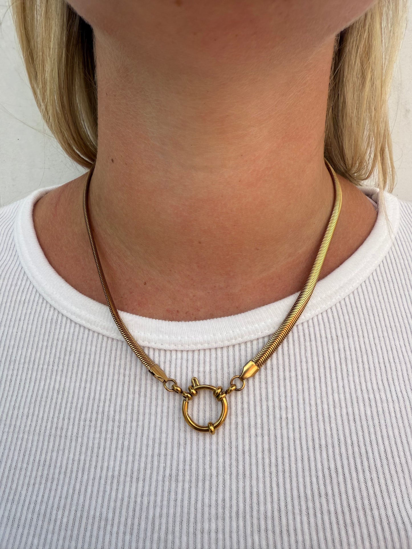 Sailors Clasp Snake Necklace