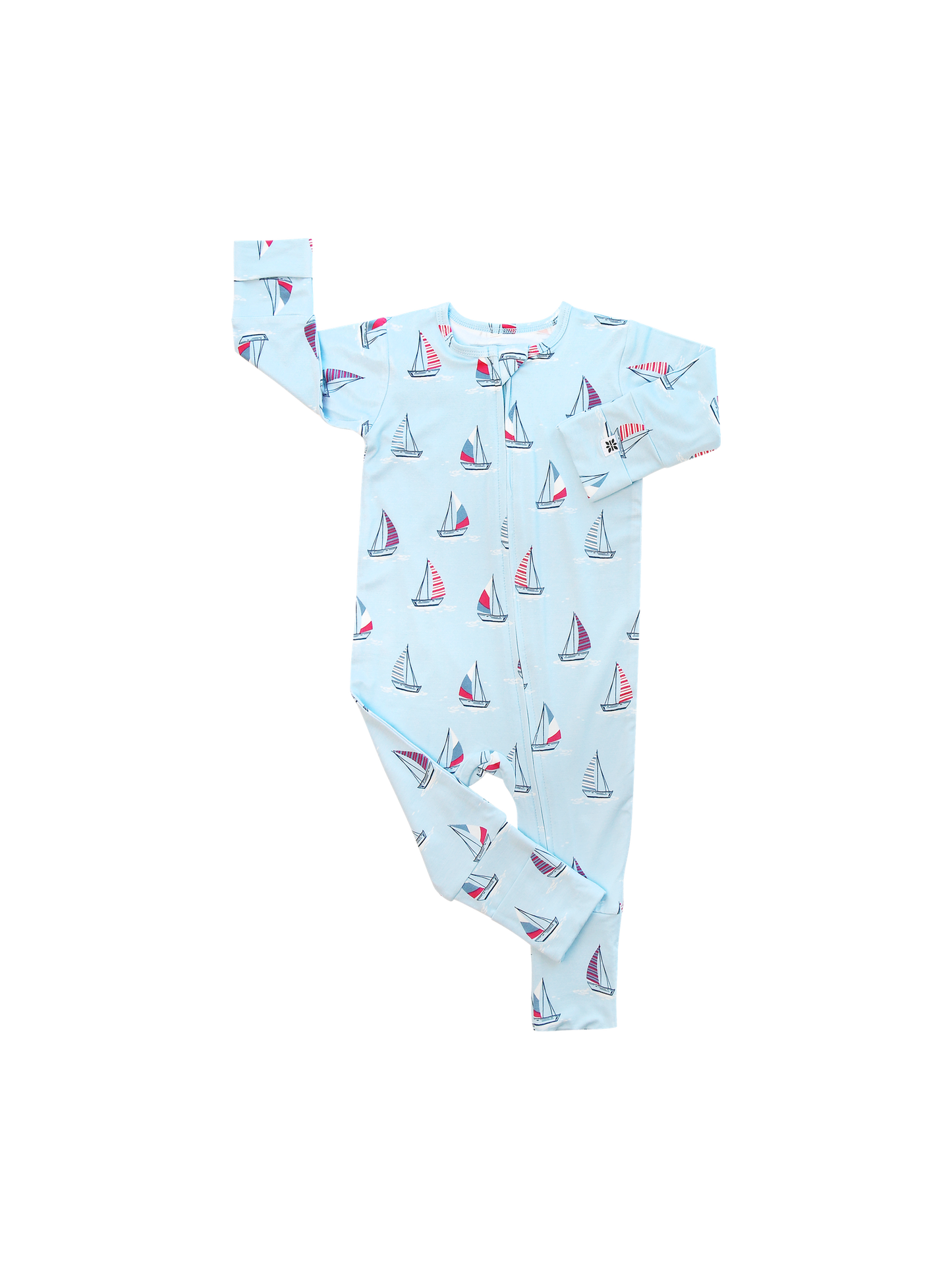 Convertible Romper - Sailboats