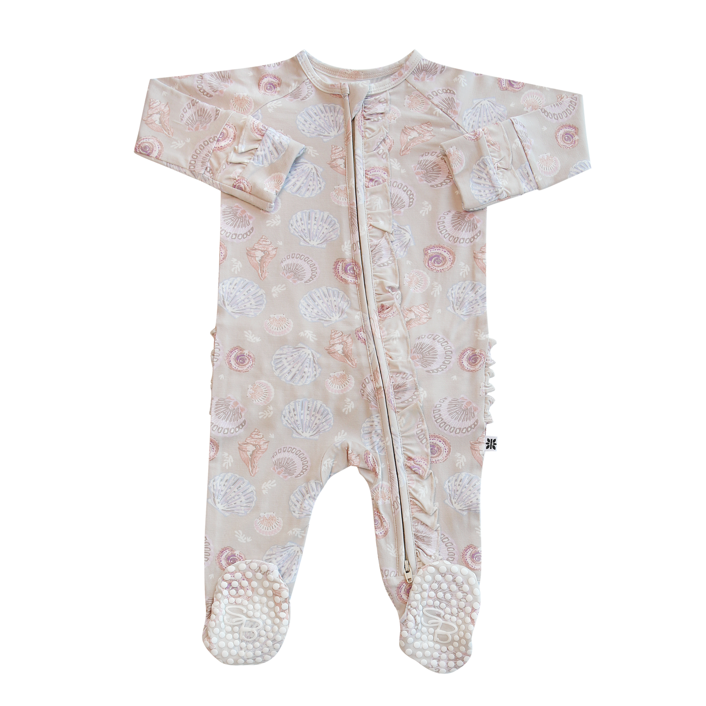 Ruffle Footie - Sandy Beach