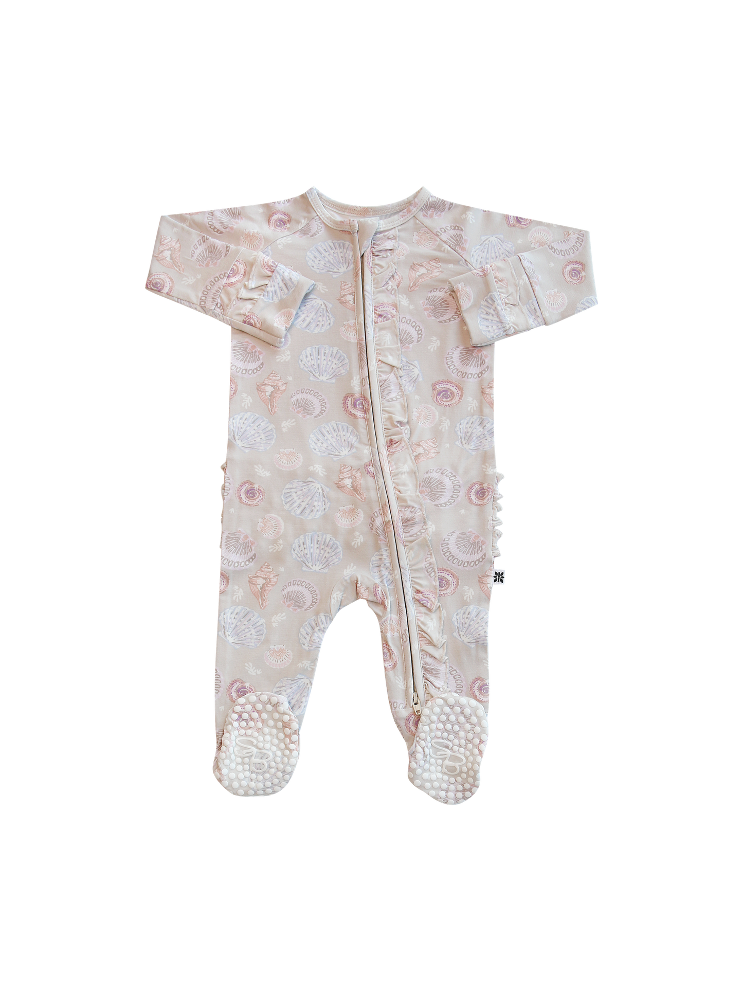 Ruffle Footie - Sandy Beach
