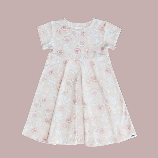 Cap Sleeve Swirly Girl - Sandy Beach