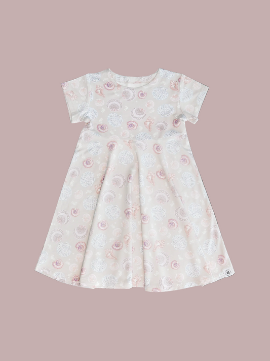 Cap Sleeve Swirly Girl - Sandy Beach
