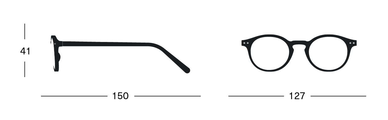 Reading Glasses- #A Black