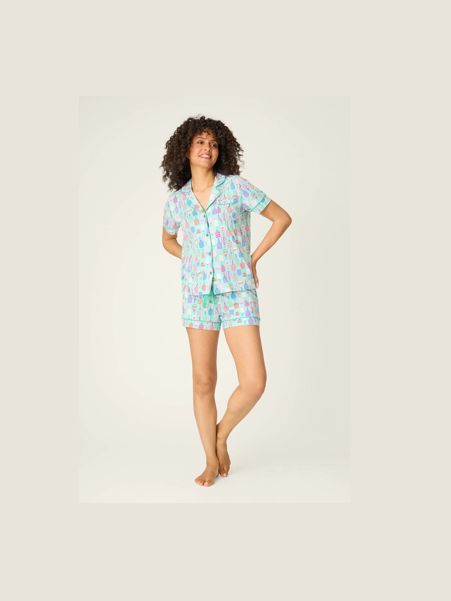 Whimsy Paddle Party Short PJ Set
