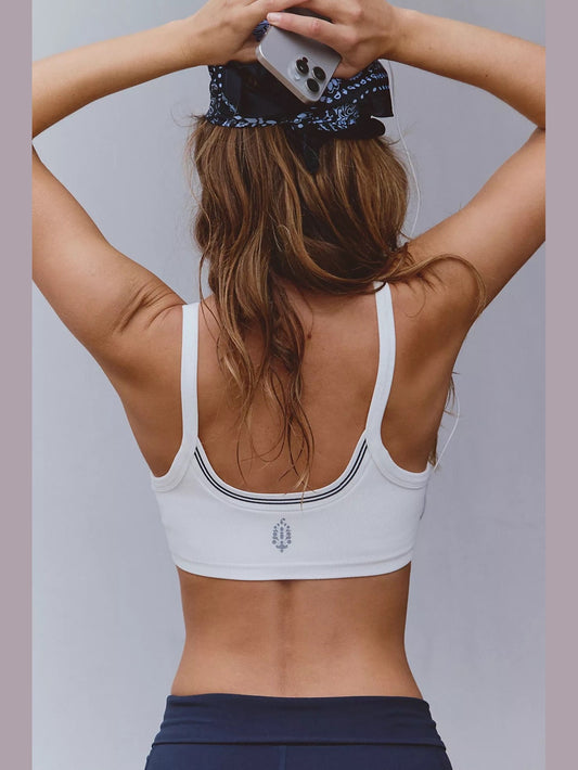 All Clear Logo Bra - White