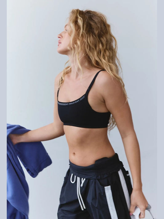 All Clear Logo Bra - Black