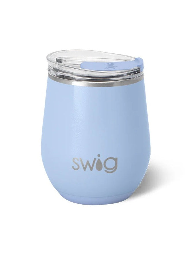 Shimmer Periwinkle Stemless Wine 12oz