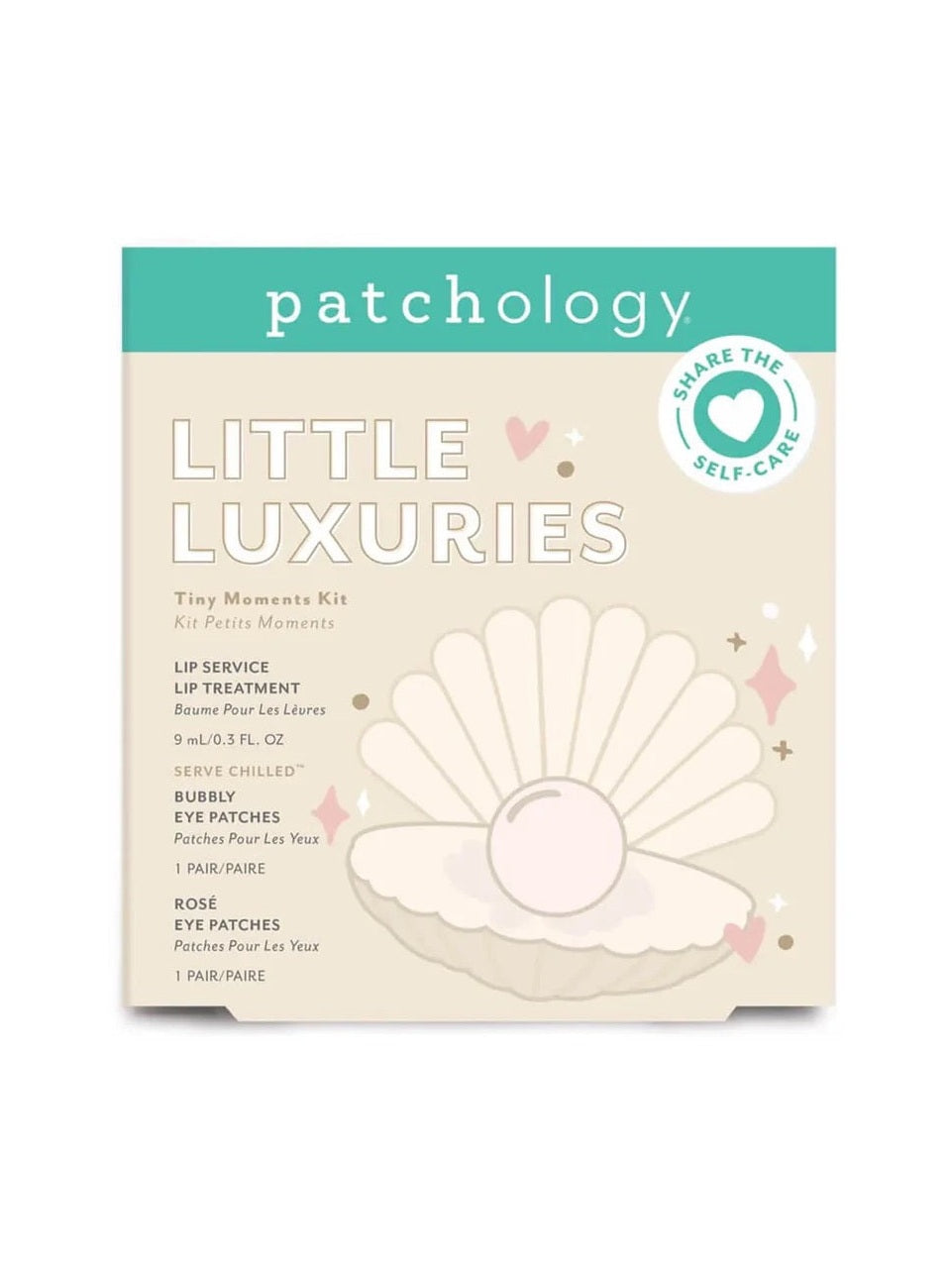 Patchology Little Luxuries Tiny Moments Kit with lip treatment and eye patches