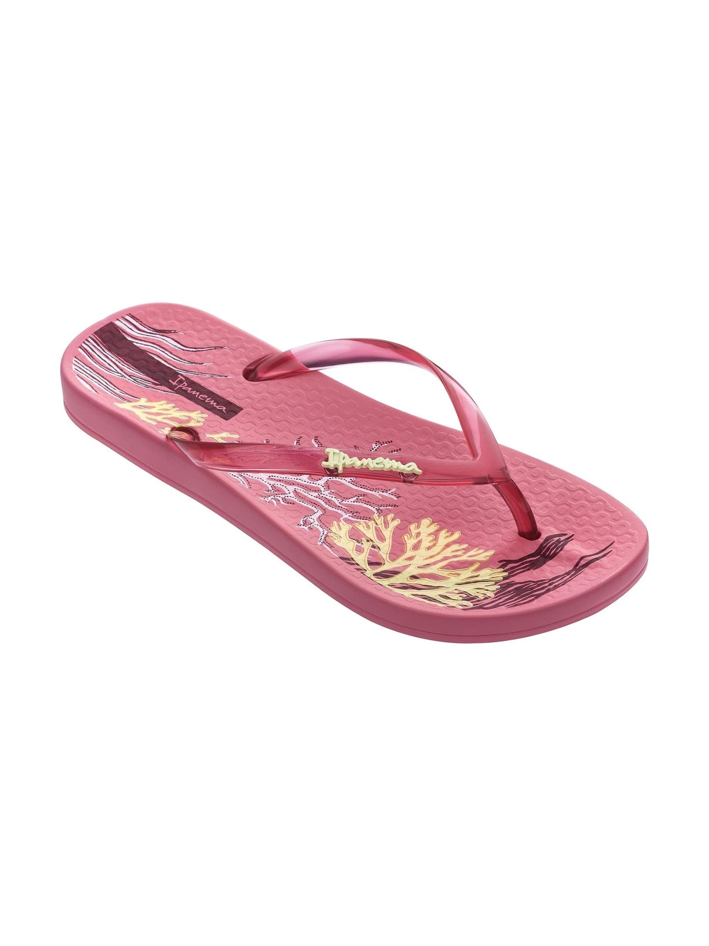 Ana Glossy Kids Flip Flops - Pink Beige