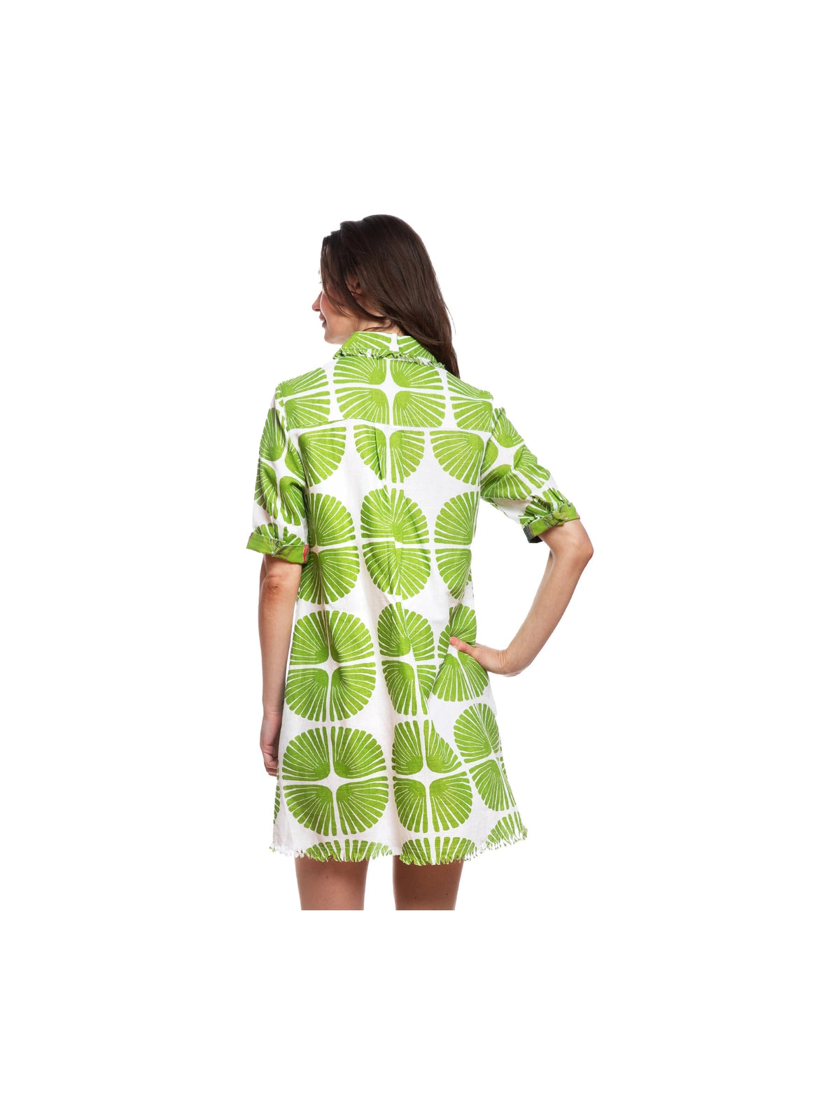 Chatham Dress - Palm Leaf Print