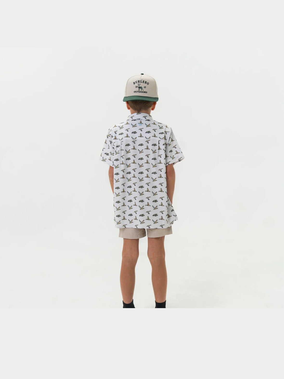 Youth Performance Button Up - Flying Mallards