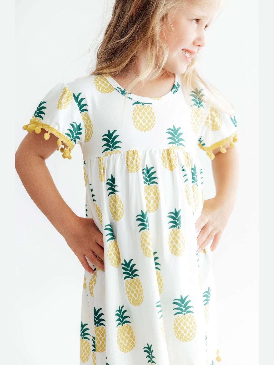Pineapple Pom Pom Dress