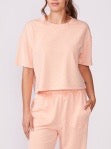 Snow Washed Boxy Tee - Peach Perfection