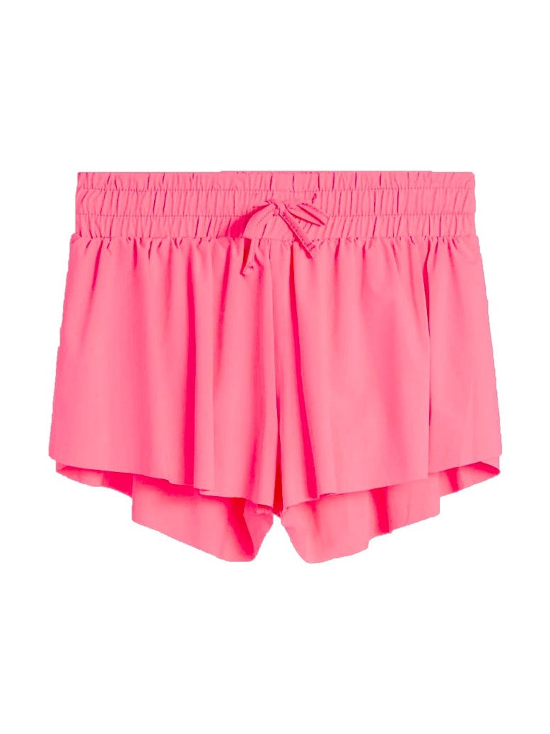 Fly Away Shorts - Neon Coral