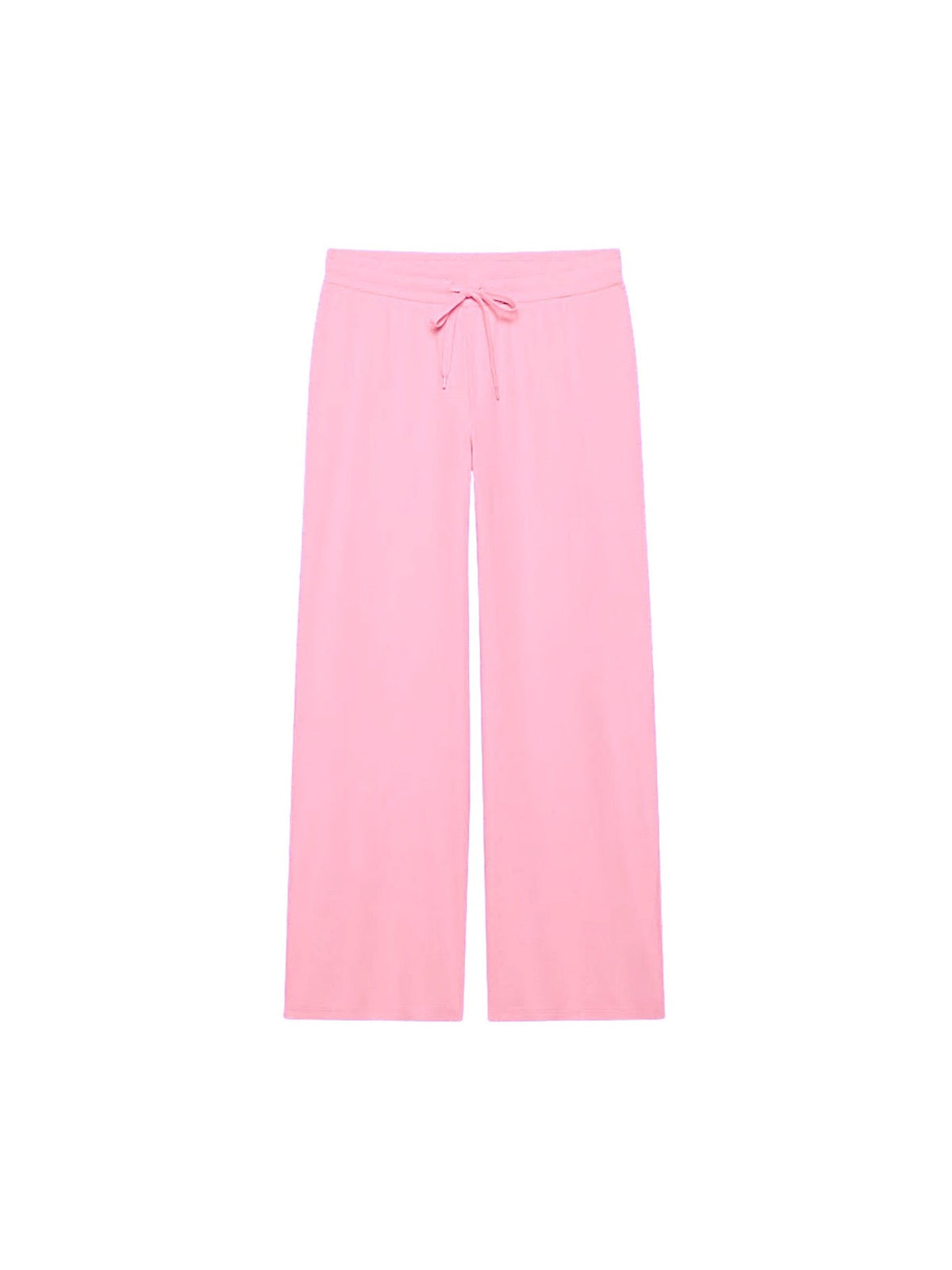 Ribbed Wide Leg Pants - Chalk Pink