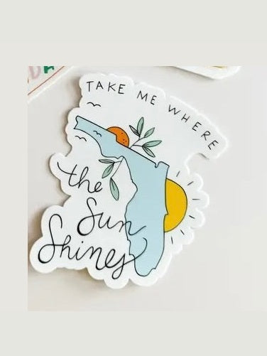 The Sun Shines Stickers