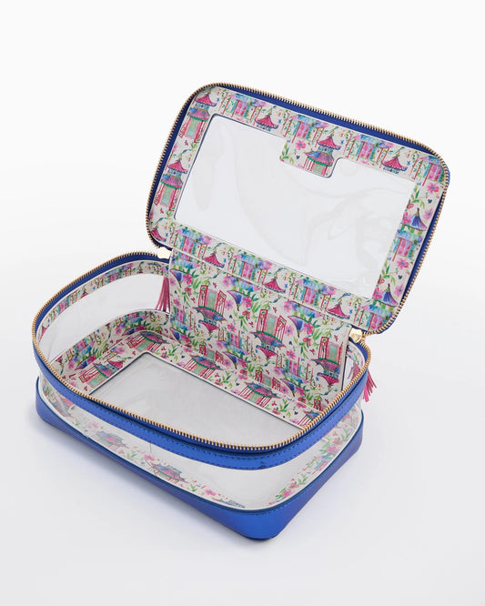 Oh My Mahjong Tile Storage Bag - Metallic Blue