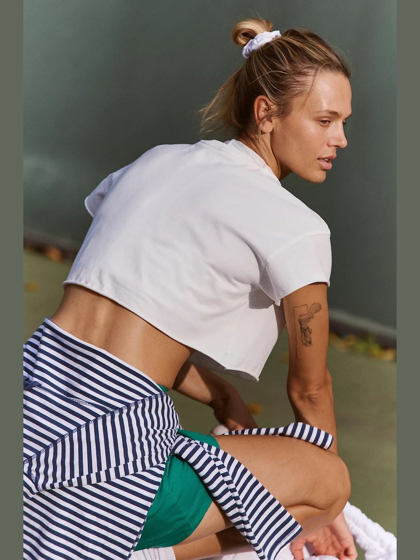 Hot Shot Cropped Tee - White