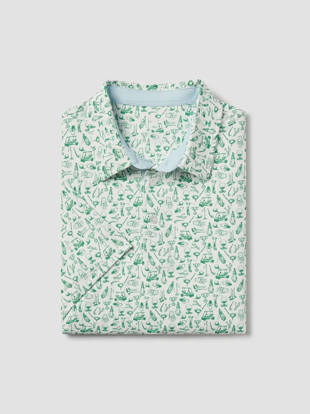 Tapped In Printed Polo - Meadow