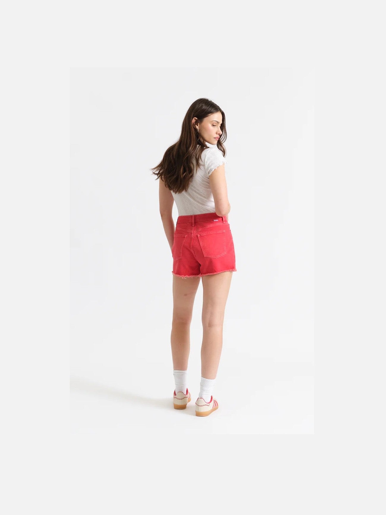Troublemaker High Rise Short - Chili Pepper Chili