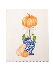 Pumpkin Topiary Towel