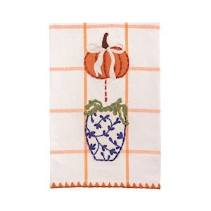 Windowpane Pumpkin Topiary Towel