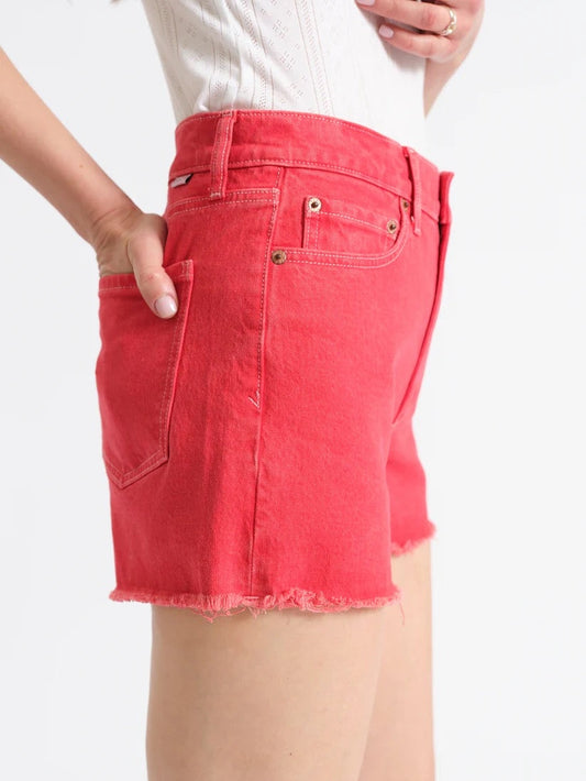 Troublemaker High Rise Short - Chili Pepper Chili