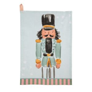 Nutcracker Stripe Hem Towel - Blue