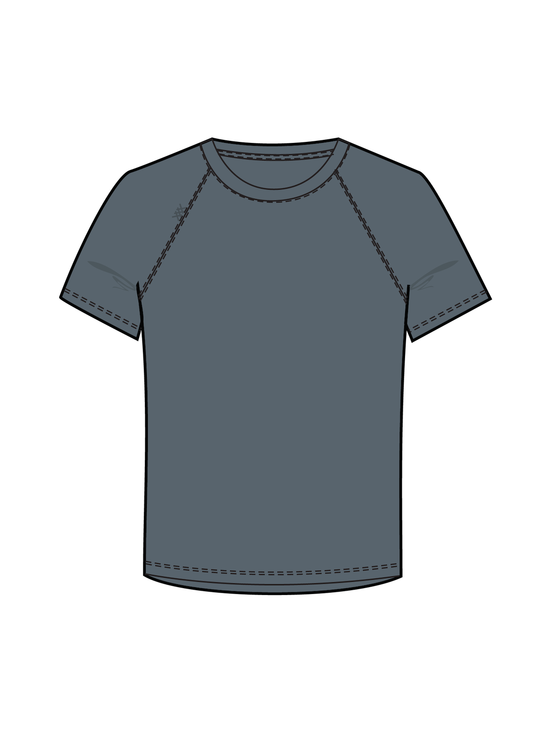 Reign Short Sleeve - Shadow Blue