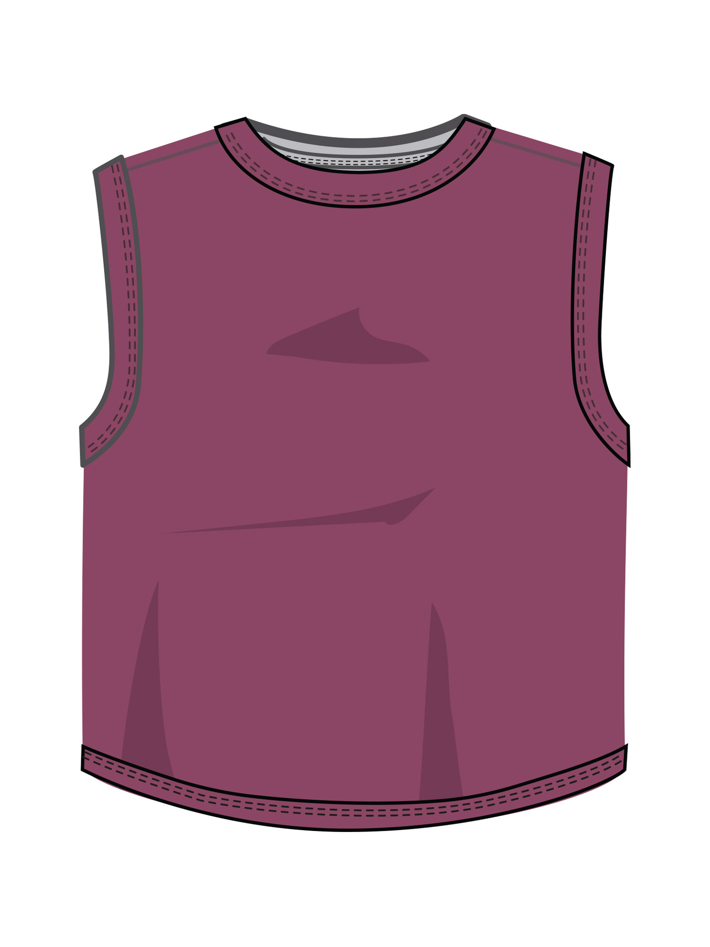 Twist Back Tank - Raspberry Coulis