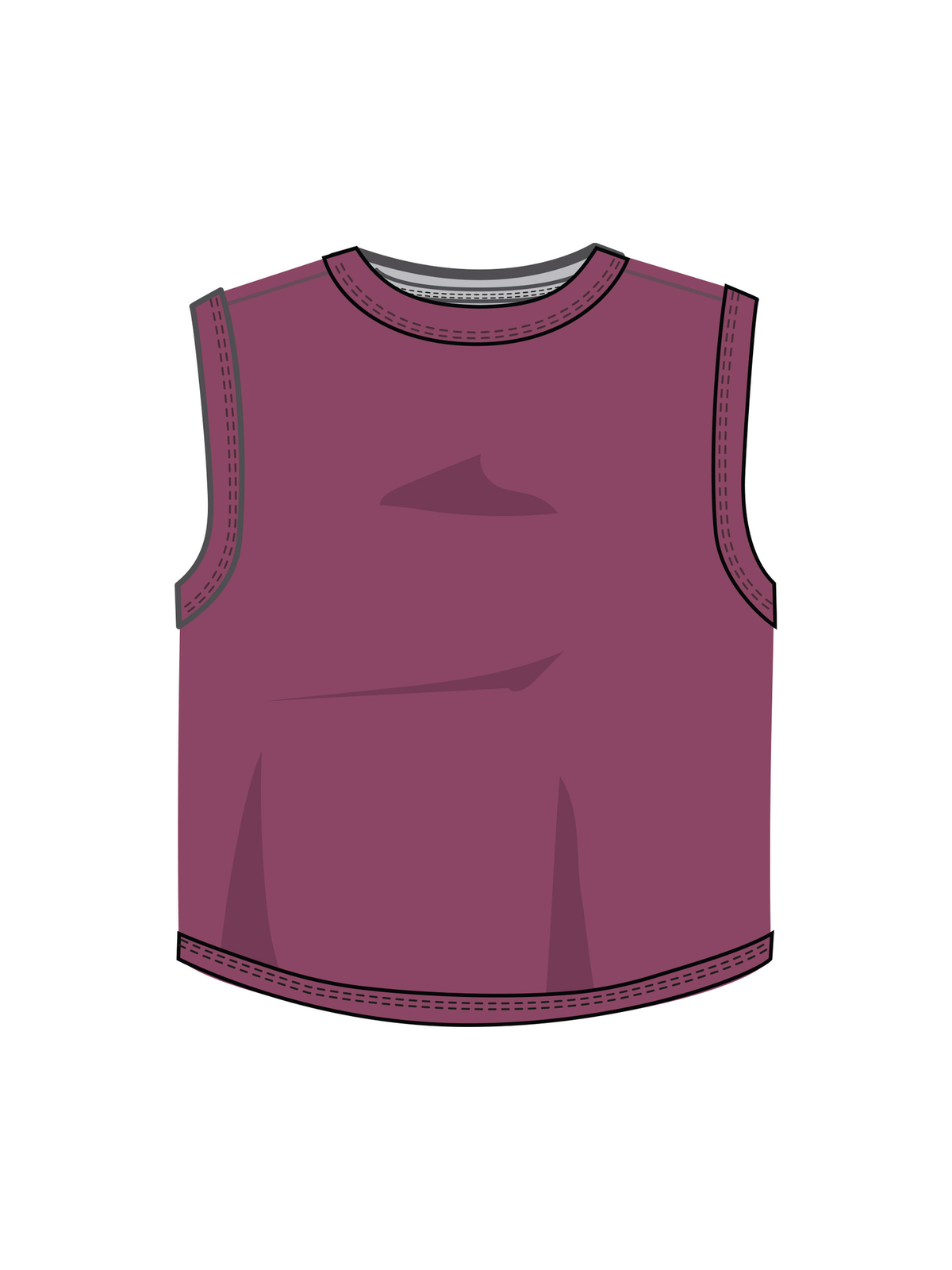 Twist Back Tank - Raspberry Coulis