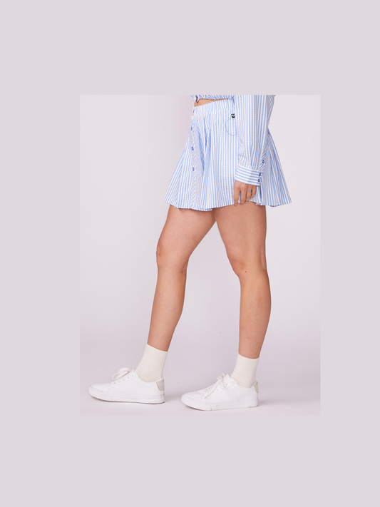 Woven Stripe Skort