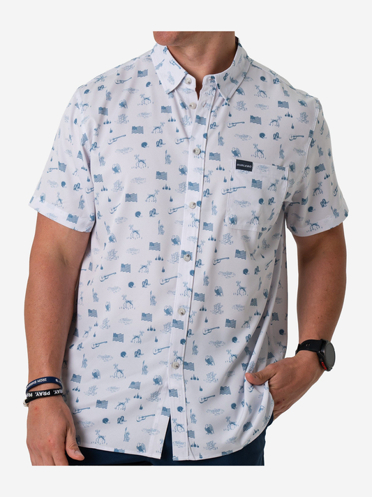 Performance Button Up - America The Great