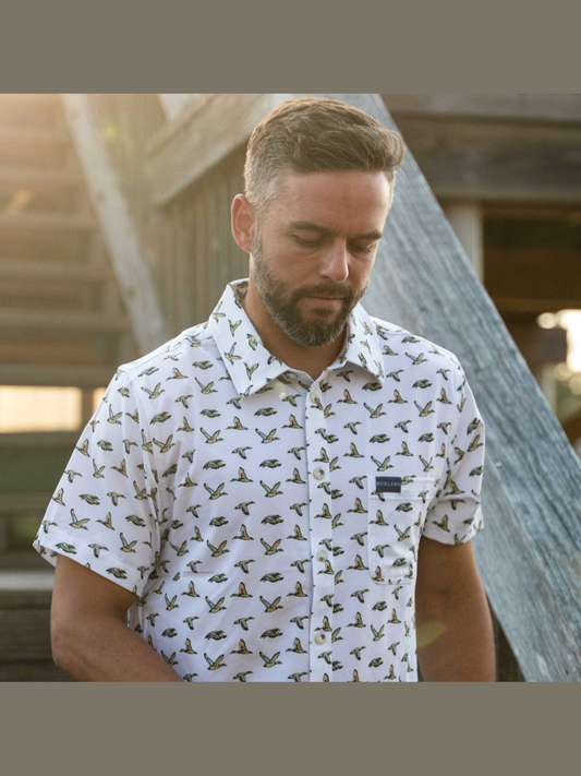 Performance Button Up - Flying Mallards