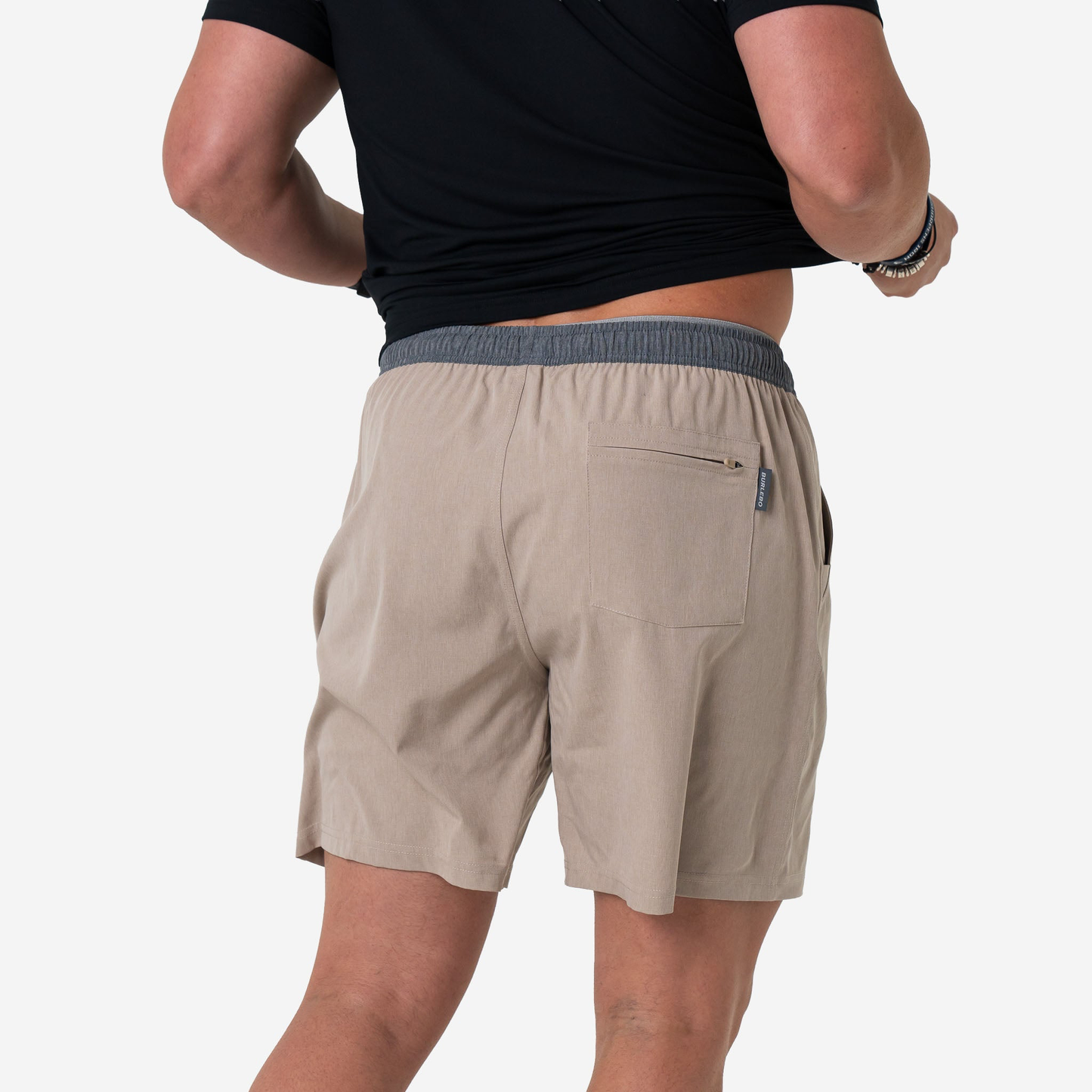 Athletic Short 5" - Heather Khaki / Camo Liner