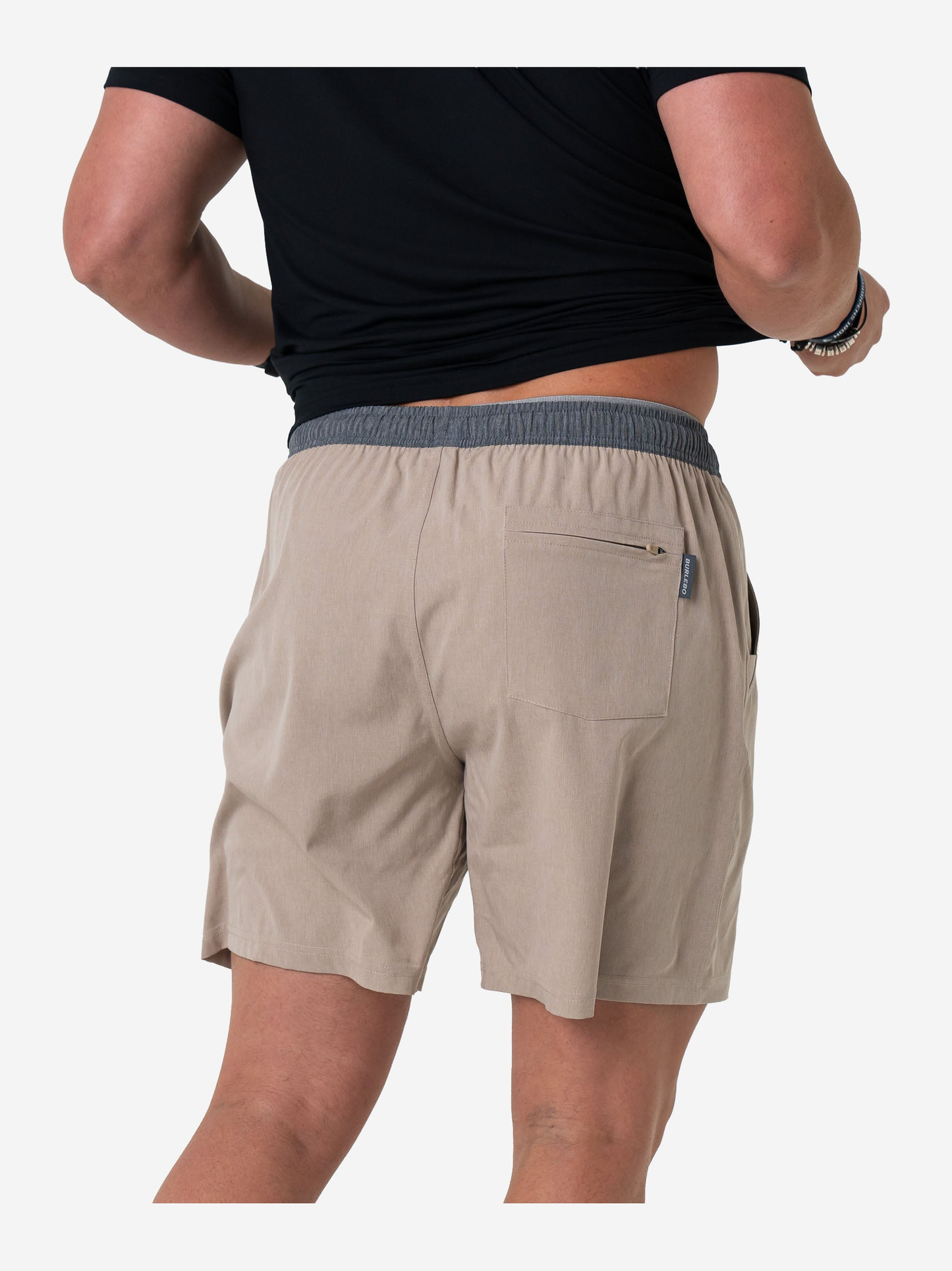 Athletic Short 5" - Heather Khaki / Camo Liner