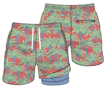 The Easy Breezys Classic Lined Swim Trunks 5.5"